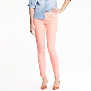 J.Crew Toothpick Neon Persimmon Jean